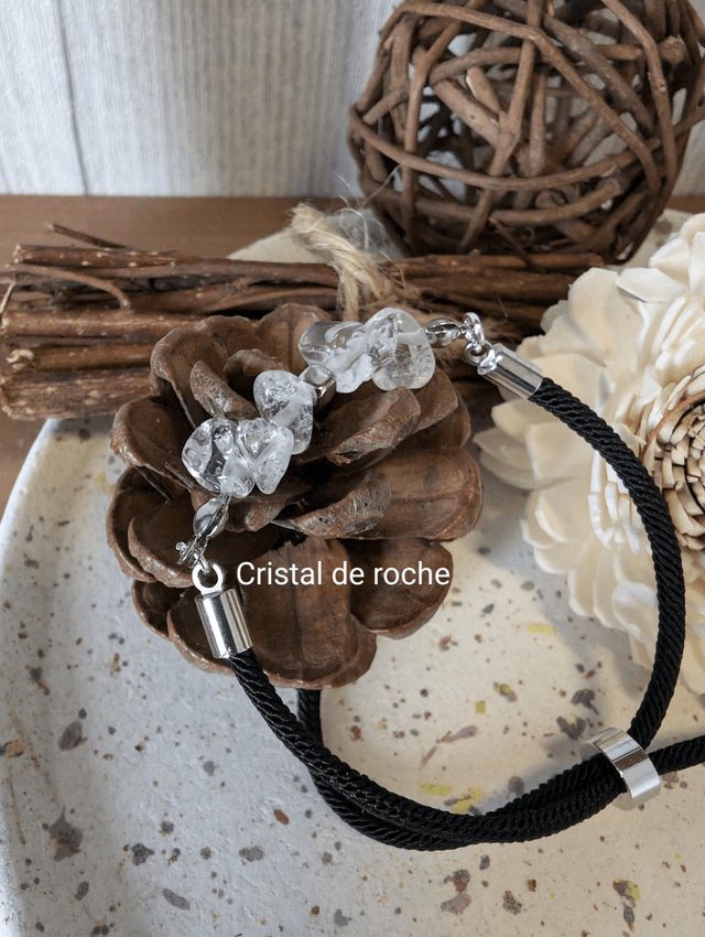 Bracelet cordon Chips aventurine verte 