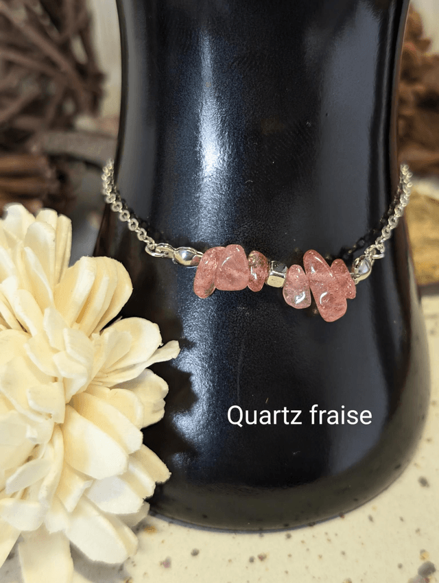 Bracelet perle Chips Apatite bleue 