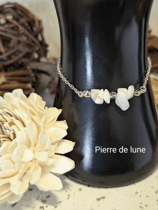 Bracelet Pierre Chips agate botswana 