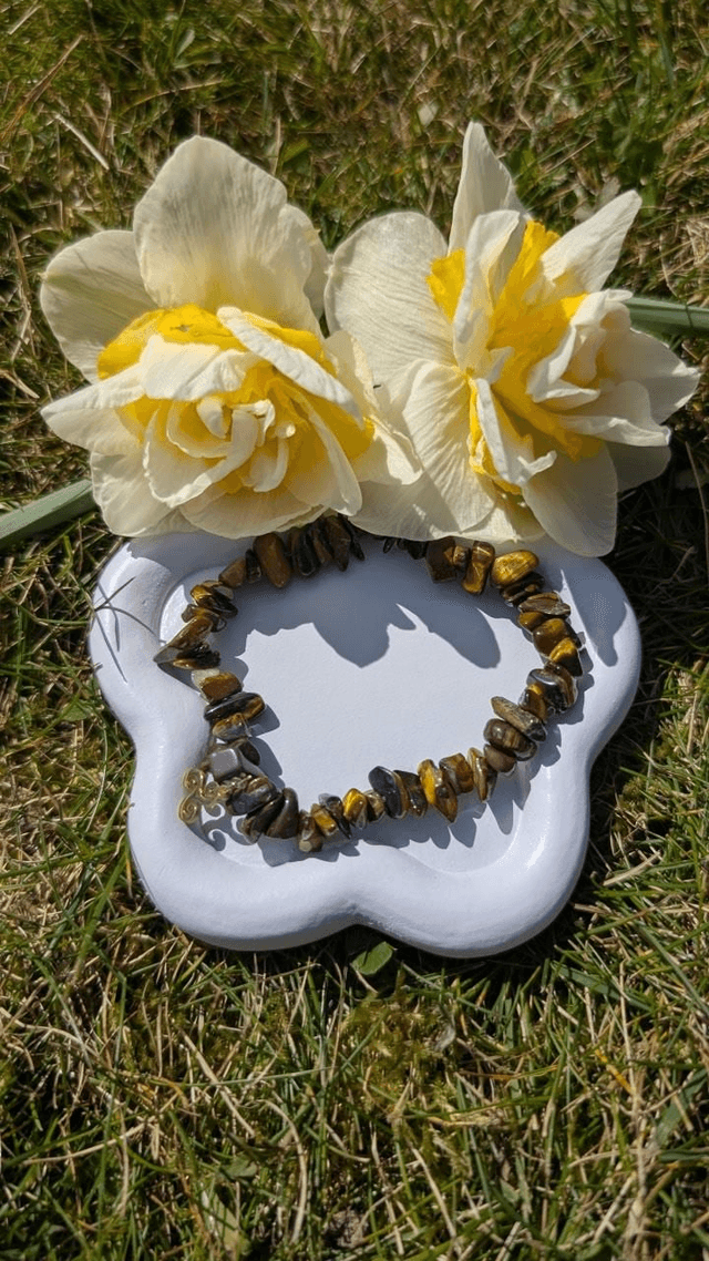 Bracelet chips œil de tigre 