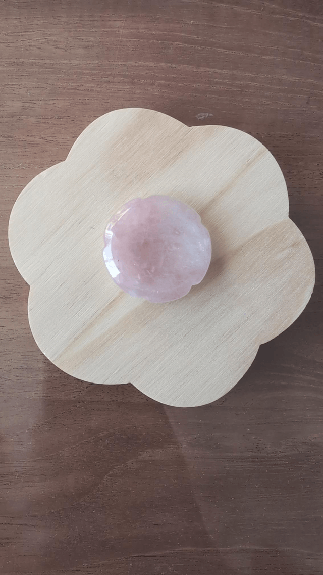 Worry fleurs Quartz rose 