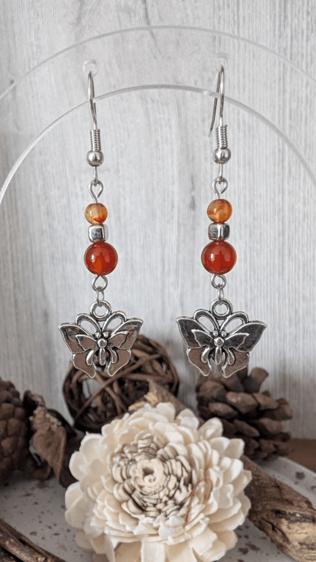 Boucles d'oreilles Cornaline 