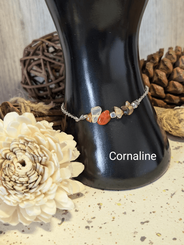 Bracelet Pierre Chips agate botswana 