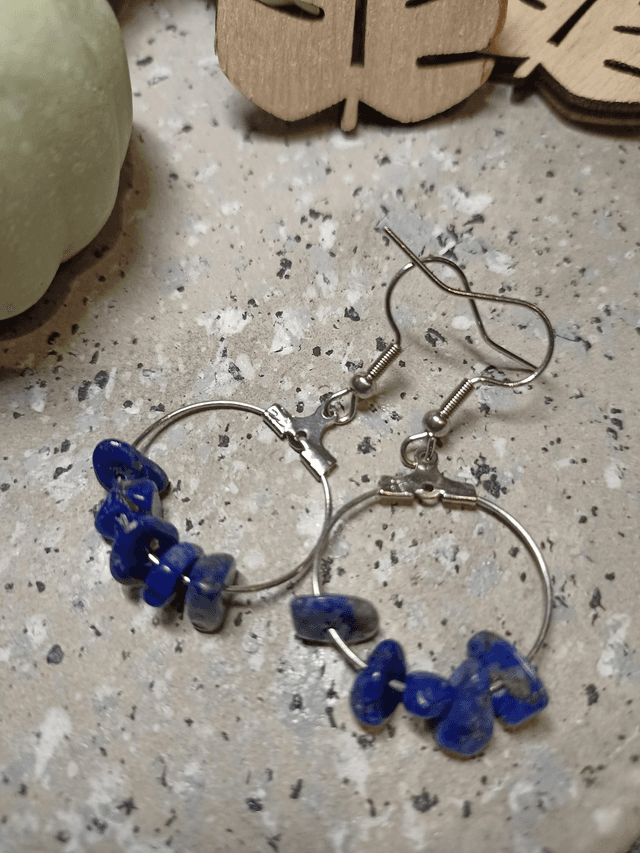 Boucles d&#039;oreilles Lapis Lazuli