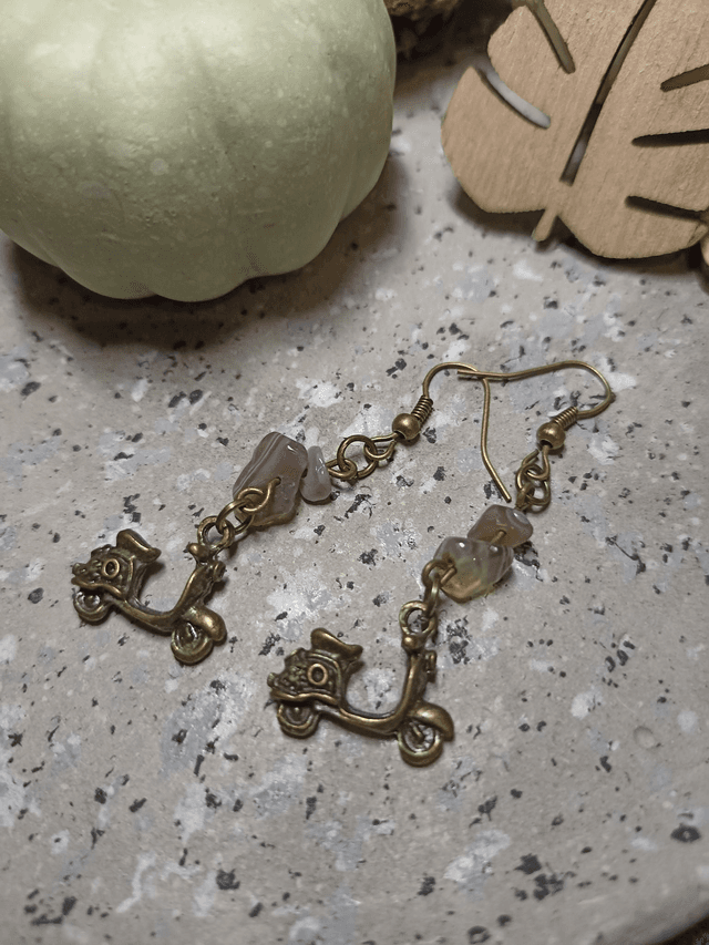 Boucles d&#039;oreilles Agate Botswana 