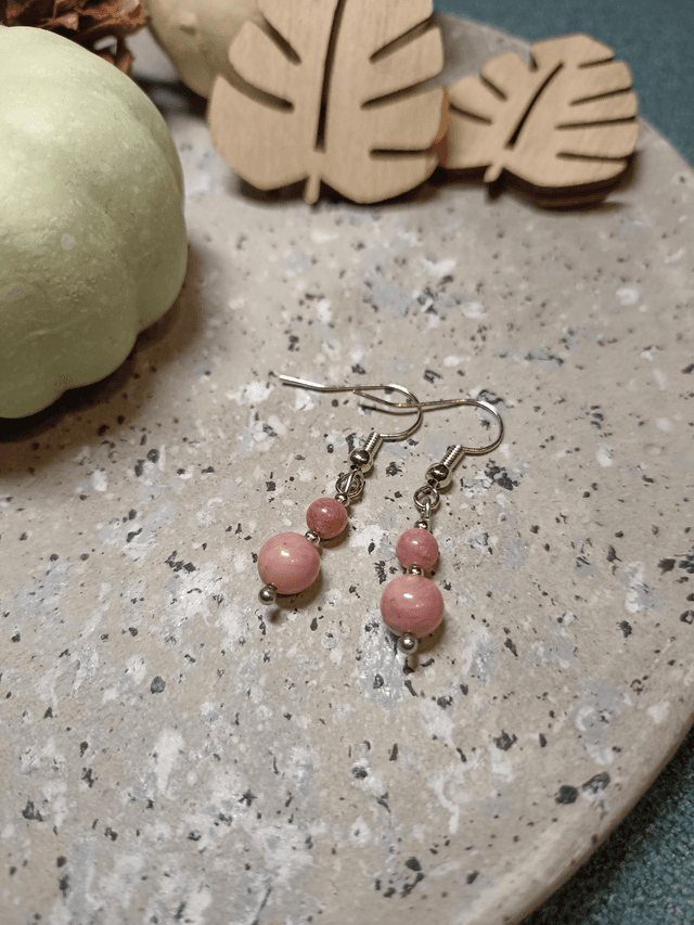 Boucles d&#039;oreilles Rhodocrosite 