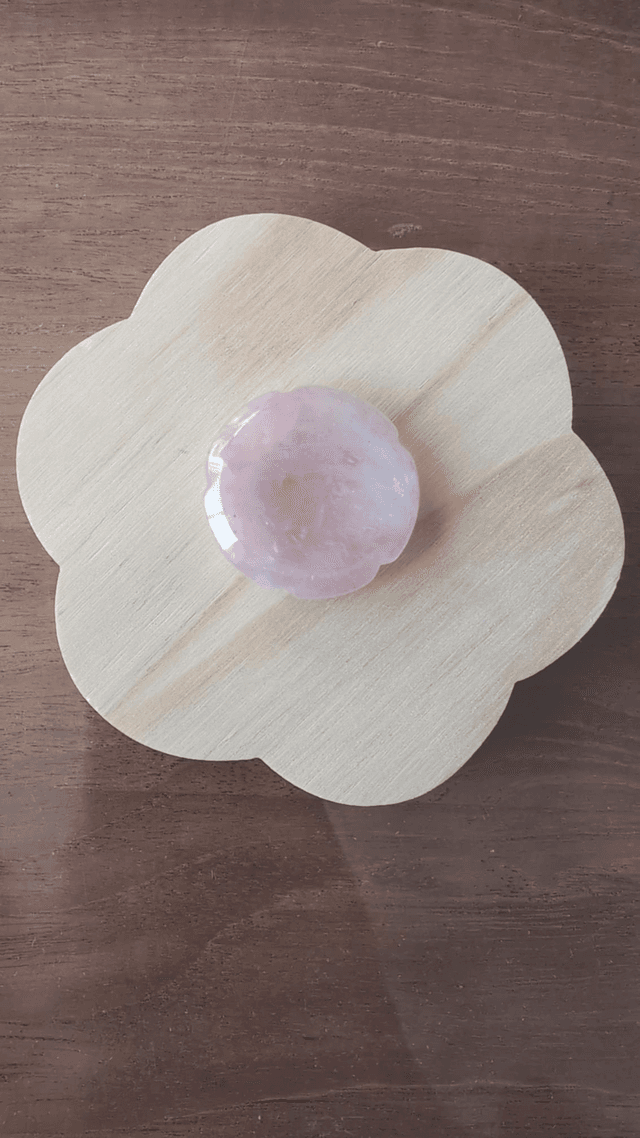 Worry fleurs Quartz rose 